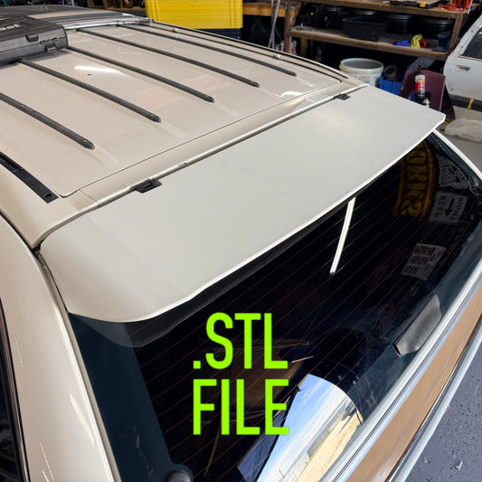 1991-1996 GM B-Body Wagon Rear Window Spoiler STL File
